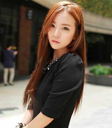 韩式唯美齐肩长直发，打造气质美女