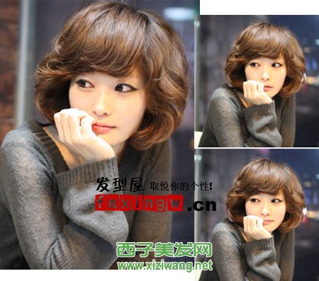 韩式女生烫发发型俏皮又美丽