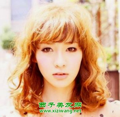 韩国空气薄卷齐刘海发型适合时尚浪漫女生发型