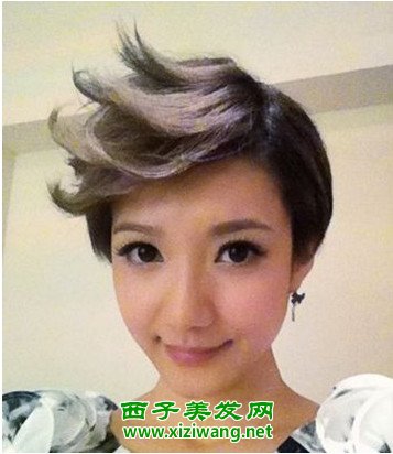 香港小姐王君馨短发造型图片