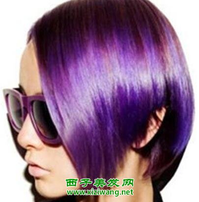 黑紫色直发搭配图片神秘有气质
